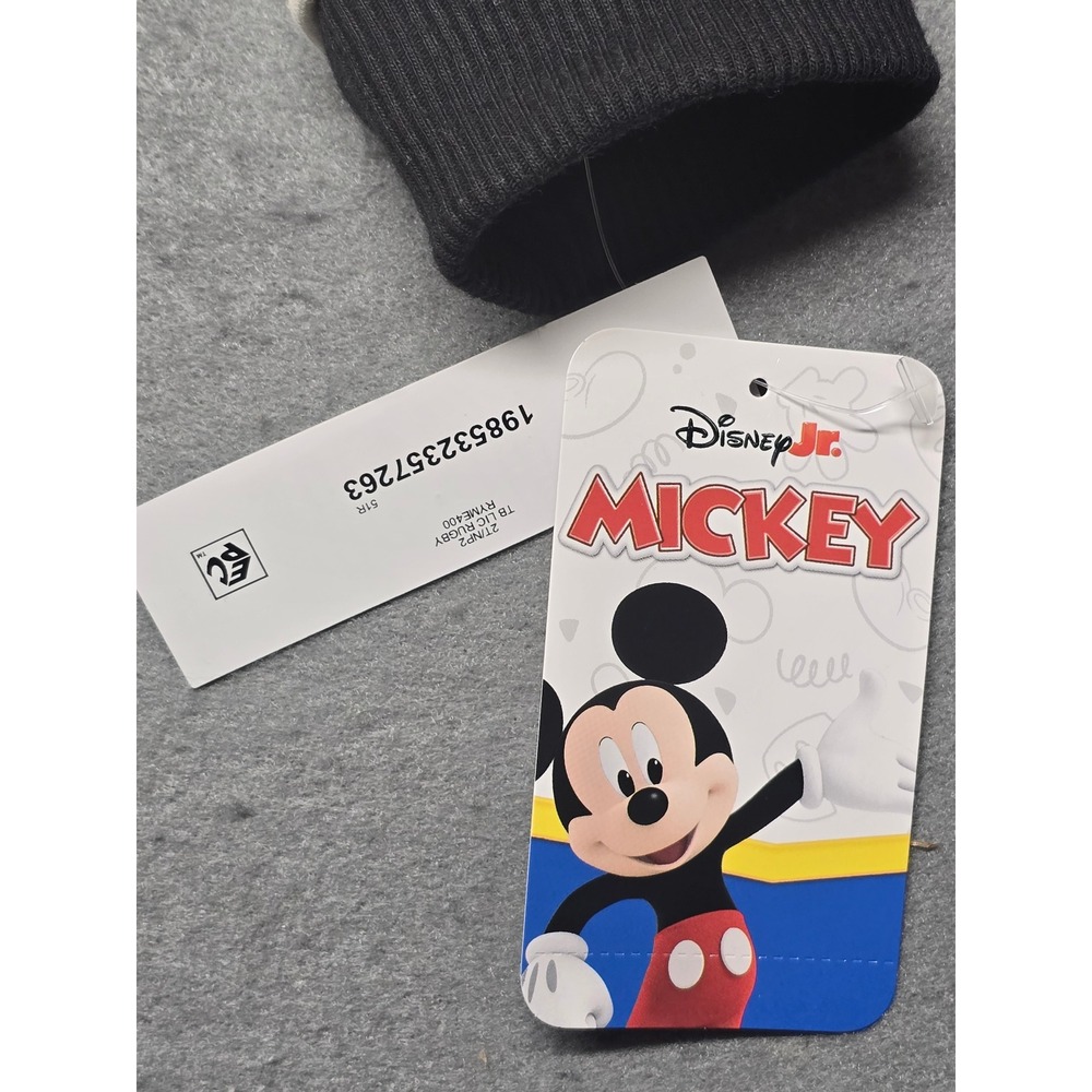 Disney Mickey Mouse Kids 2T Off White Rugby Sweatshirt Long Sleeve Pullover NEW - Picture 5 of 6